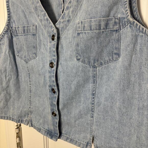 90s Denim & Co Vest L - Picture 4 of 5